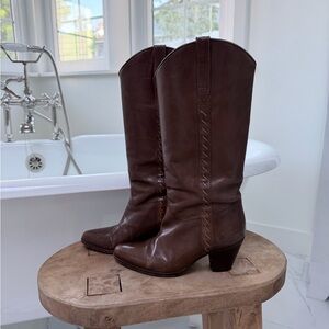 Bally Brown Heeled Boots